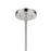 Atlas Lighting Somerville 12'' Wide 1Lt Pendant, Nickel/Nickel