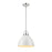 Atlas Lighting Somerville 12'' Wide 1Lt Pendant, Gloss White/White