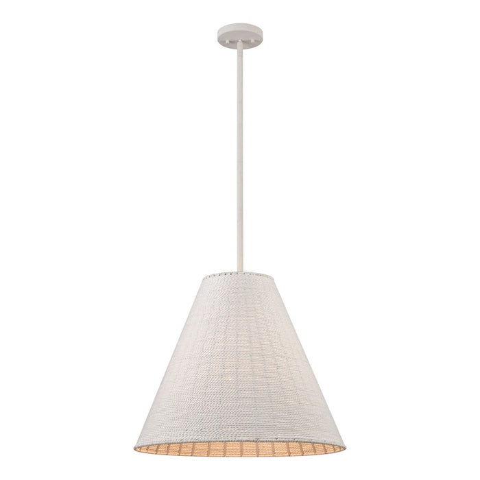 Atlas Lighting Sophie 22'' Wide 3Lt Pendant, White Coral/Off White