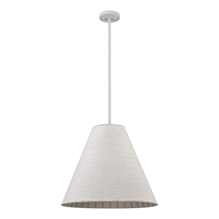 Atlas Lighting Sophie 22'' Wide 3Lt Pendant, White Coral/Off White