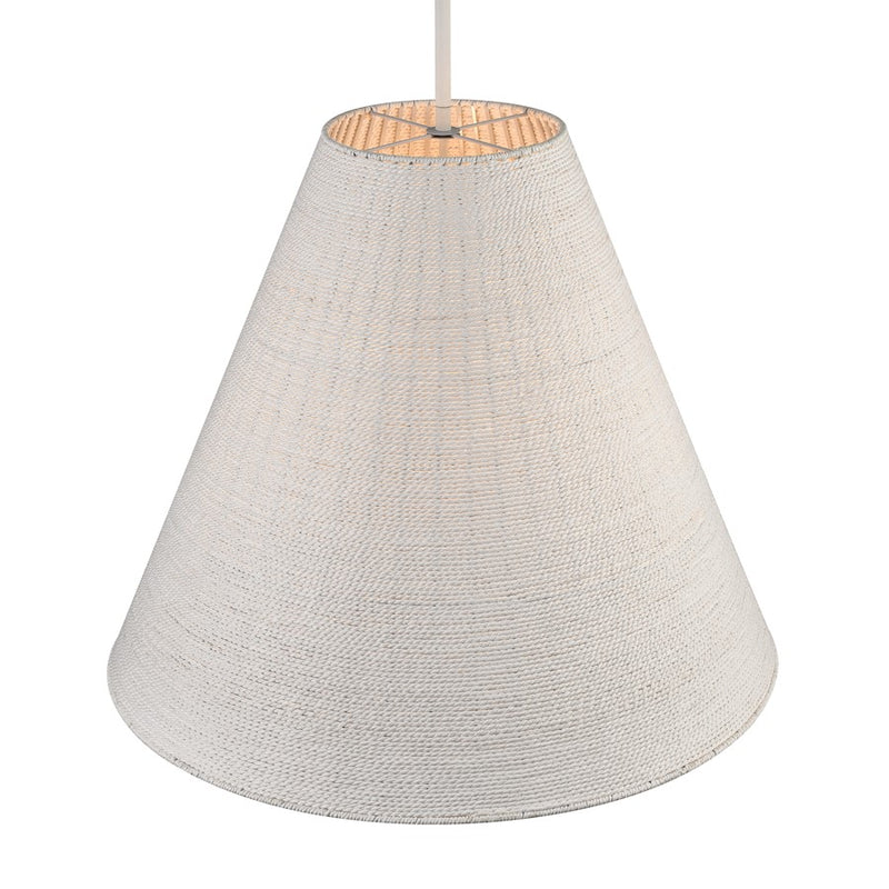 Atlas Lighting Sophie 22'' Wide 3Lt Pendant, White Coral/Off White