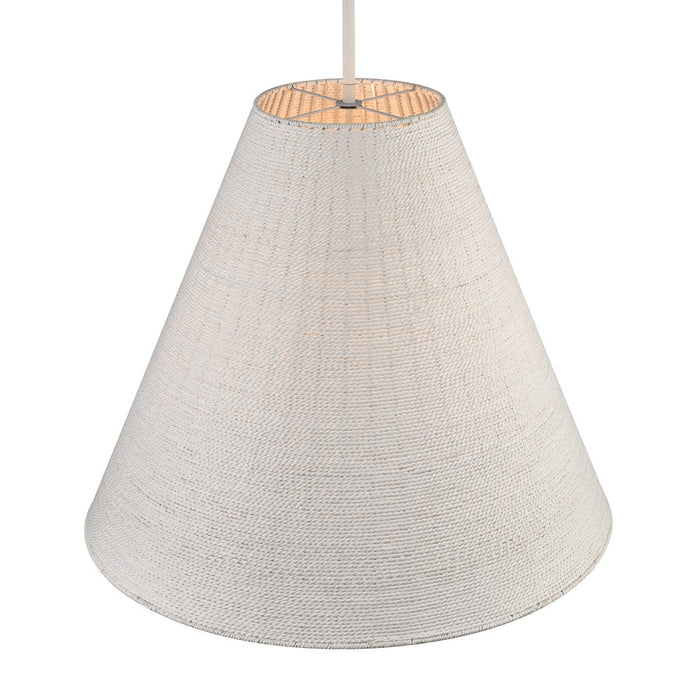 Atlas Lighting Sophie 22'' Wide 3Lt Pendant, White Coral/Off White