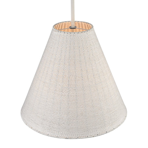 Atlas Lighting Sophie 30'' Wide 4Lt Pendant, White Coral/Off White