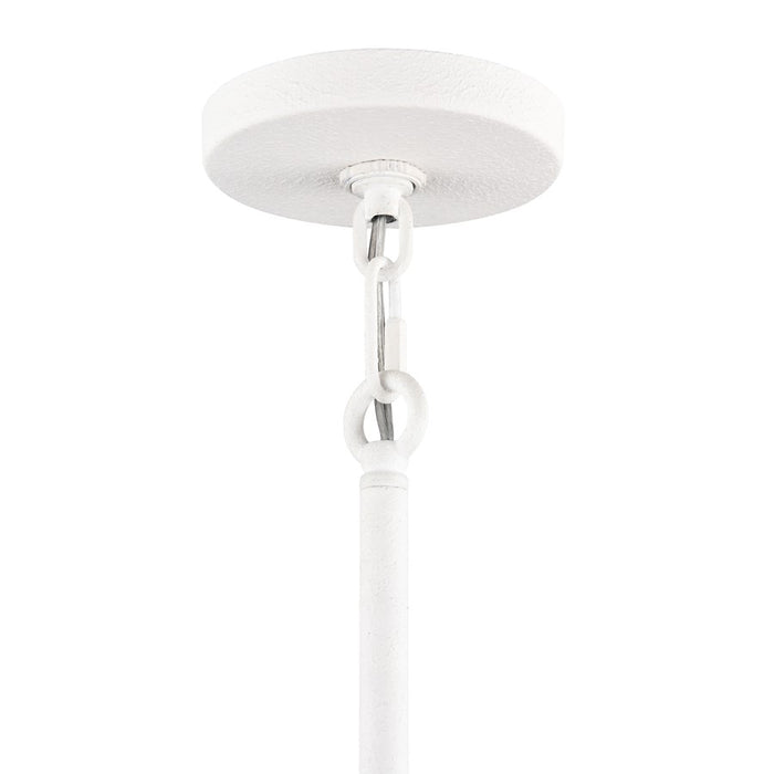Atlas Lighting Sophie 30'' Wide 4Lt Pendant, White Coral/Off White