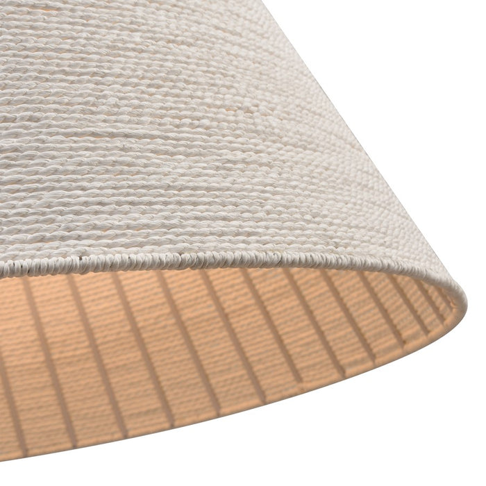 Atlas Lighting Sophie 30'' Wide 4Lt Pendant, White Coral/Off White