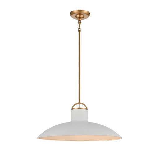 Atlas Lighting Surf 20'' Wide 1Lt Pendant, Textured White/White