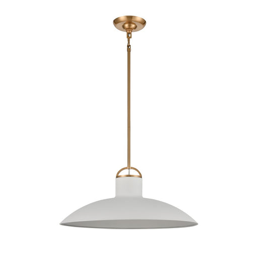 Atlas Lighting Surf 20'' Wide 1Lt Pendant, Textured White/White