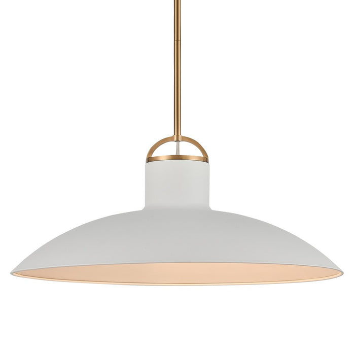 Atlas Lighting Surf 20'' Wide 1Lt Pendant, Textured White/White