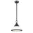 Atlas Lighting Sven 12'' Wide 1Lt Pendant, Matte Black/White