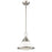 Atlas Lighting Sven 12'' Wide 1Lt Pendant, Satin Nickel/White