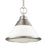 Atlas Lighting Sven 12'' Wide 1Lt Pendant, Satin Nickel/White