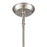 Atlas Lighting Sven 12'' Wide 1Lt Pendant, Satin Nickel/White