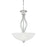 Atlas Lighting Tahoe 20'' Wide 3Lt Pendant, Brushed Nickel/White