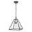 Atlas Lighting Tangent 12'' Wide 1Lt Pendant, Matte black/Clear