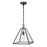 Atlas Lighting Tangent 12'' Wide 1Lt Pendant, Matte black/Clear