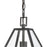 Atlas Lighting Tangent 12'' Wide 1Lt Pendant, Matte black/Clear