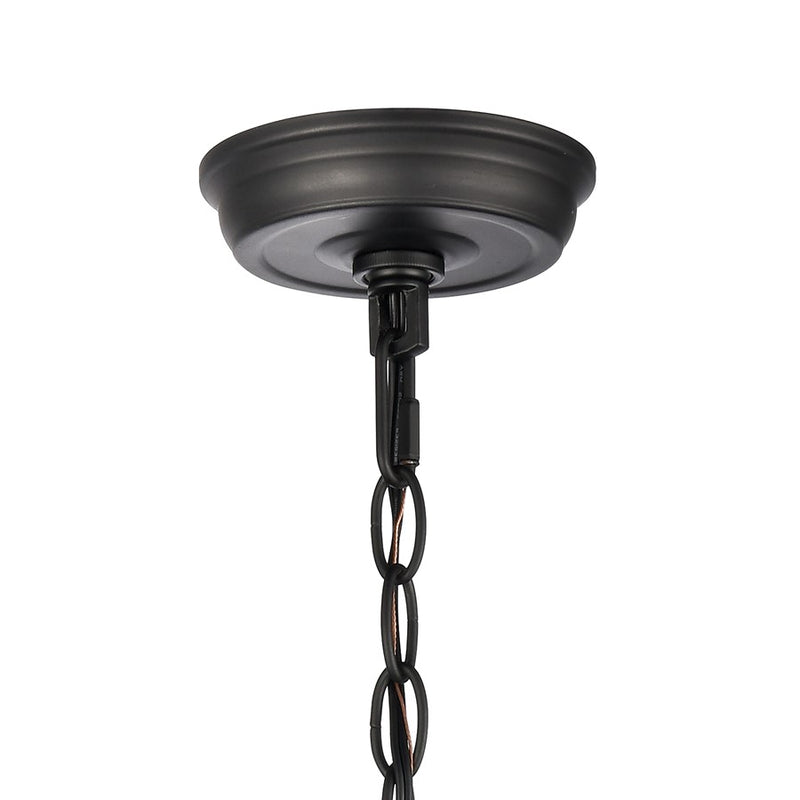 Atlas Lighting Tangent 12in 1-Light Pendant | Modern Matte Black and Clear Glass | Kitchen Island & Dining Room | Model CL11834-BK