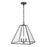 Atlas Lighting Tangent 16'' Wide 3Lt Pendant, Matte black/Clear