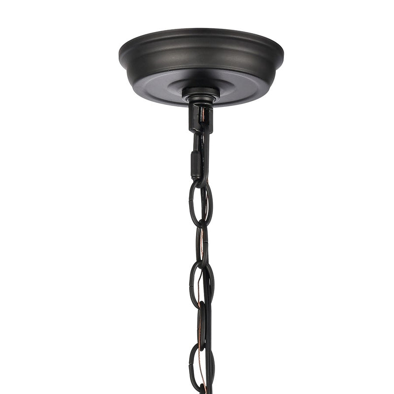 Atlas Lighting Tangent 16in 3-Light Pendant | Modern Matte Black and Clear Glass | Kitchen Island & Dining Room | 16 x 16 x 17.5 in | Model CL11835-BK