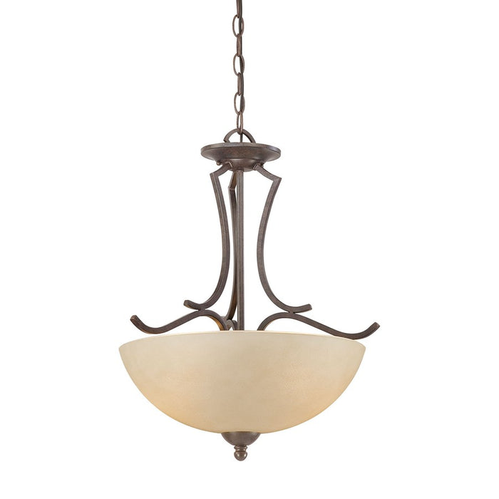 Atlas Lighting Triton 18.25'' Wide 2Lt Pendant, Sable Bronze/Amber
