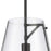 Atlas Lighting Trustle 11'' Wide 1Lt Pendant, Matte Black/Clear
