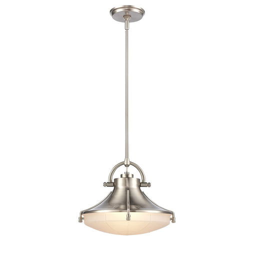 Atlas Lighting Urbanite 13'' Wide 1Lt Pendant, Satin Nickel