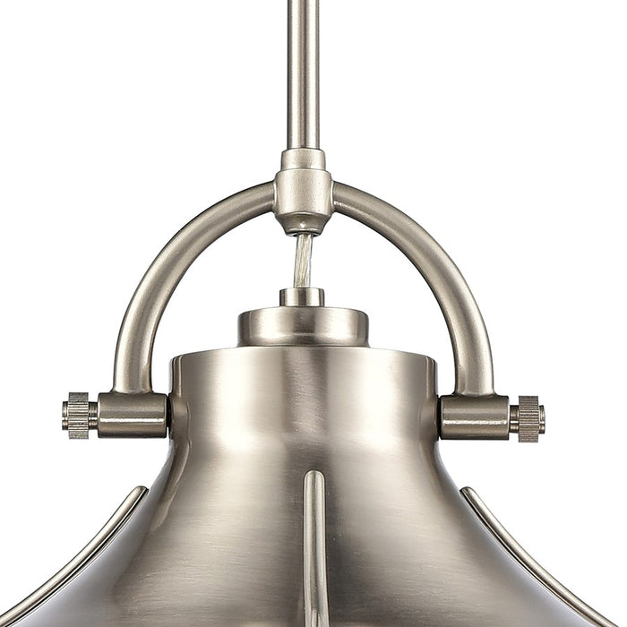 Atlas Lighting Urbanite 13'' Wide 1Lt Pendant, Satin Nickel