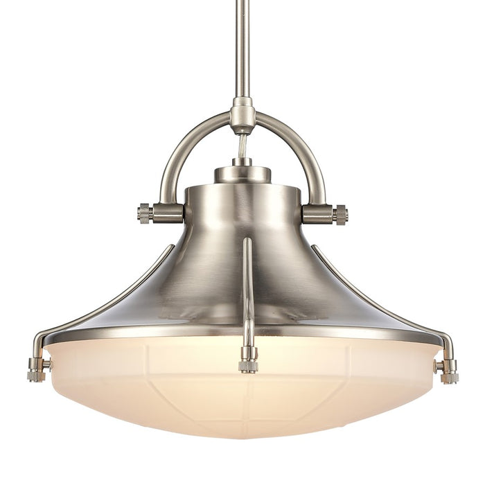 Atlas Lighting Urbanite 13'' Wide 1Lt Pendant, Satin Nickel