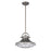 Atlas Lighting Urbanite 13'' Wide 1Lt Pendant, Weathered Zinc/Clear