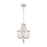 Atlas Lighting Virgin Queen 10'' Wide 1Lt Mini Pendant, White/White