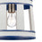 Atlas Lighting White Burlap 10'' Wide 1Lt Pendant, Ocean Blue/White
