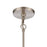 Atlas Lighting White Burlap 10'' Wide 1Lt Pendant, Ocean Blue/White