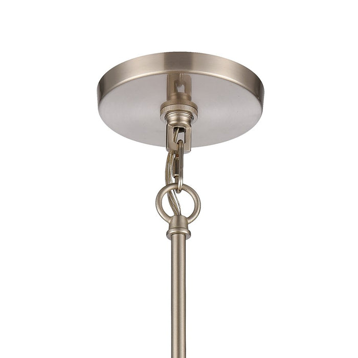 Atlas Lighting White Burlap 10'' Wide 1Lt Pendant, Ocean Blue/White