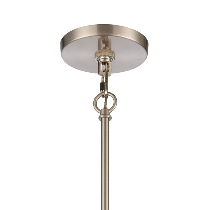 Atlas Lighting White Burlap 14'' Wide 1Lt Pendant, Ocean Blue/White