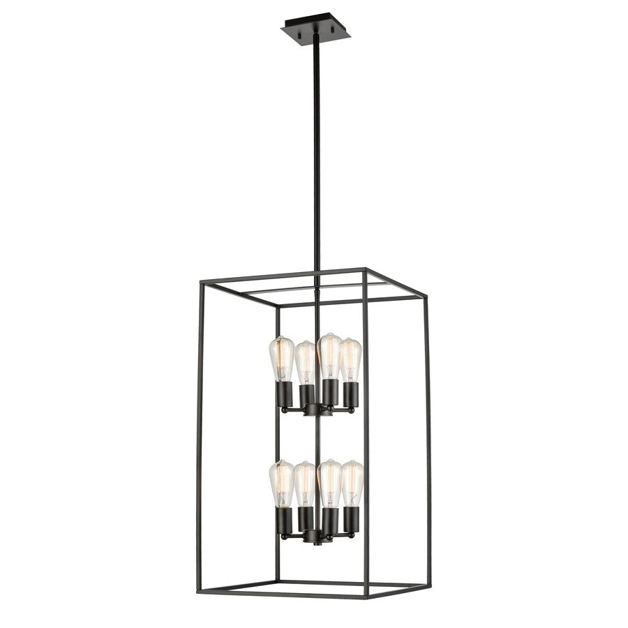 Atlas Lighting Williamsport 17''W 8Lt Pendant, Oil Rubbed Bronze