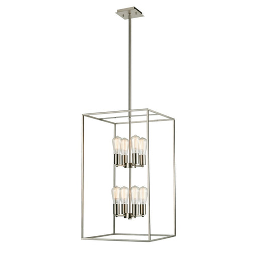 Atlas Lighting Williamsport 17'' Wide 8Lt Pendant, Brushed Nickel