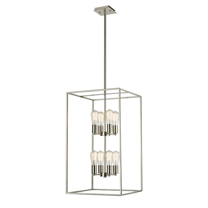 Atlas Lighting Williamsport 17'' Wide 8Lt Pendant, Brushed Nickel