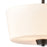 Atlas Lighting Winslow 15''W 3Lt Pendant, Oil Rubbed Bronze/White