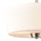 Atlas Lighting Winslow 15'' Wide 3Lt Pendant, Brushed Nickel/White