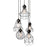 Atlas Lighting Wire 15'' Wide 5Lt Pendant, Oil Rubbed Bronze/Black