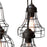 Atlas Lighting Wire 15'' Wide 5Lt Pendant, Oil Rubbed Bronze/Black