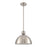 Atlas Lighting Zayne 12'' Wide 1Lt Pendant, Brushed Nickel/Silver