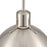 Atlas Lighting Zayne 12'' Wide 1Lt Pendant, Brushed Nickel/Silver