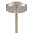 Atlas Lighting Zayne 12'' Wide 1Lt Pendant, Brushed Nickel/Silver