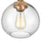 Atlas Lighting Angie 8''W 1Lt Semi Flush Mount, Satin Brass/Clear