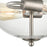 Atlas Lighting Astoria 15'' Wide 2Lt Semi Flush Mount, Nickel/Clear