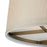 Atlas Lighting Baxter 16''W 3Lt Semi Flush Mount, Brass/Beige/White