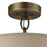 Atlas Lighting Baxter 16''W 3Lt Semi Flush Mount, Brass/Beige/White