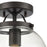 Atlas Lighting Bernice 9'' Wide 1Lt Semi Flush Mount, Bronze/Clear