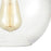 Atlas Lighting Bernice 9'' Wide 1Lt Semi Flush Mount, Bronze/Clear